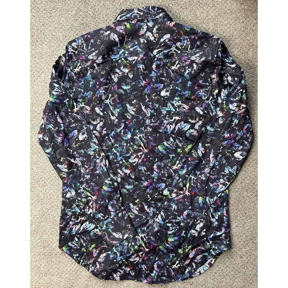 New Robert Graham Mens XS Highland 2 Long Sleeve Shirt Colorful Abstract Art - Picture 9 of 11
